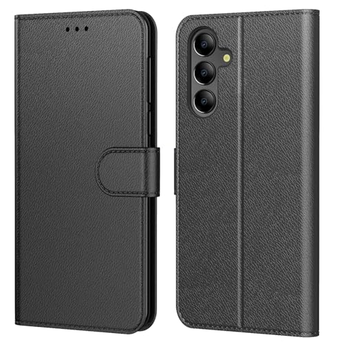 Tenphone pour Coque Samsung Galaxy A17 5G/4G, Galaxy A16, Galaxy A26 5G, Etui Protection Housse Premium en Cuir PU, Pochette Flip Case Compatible avec Book (Noir,...