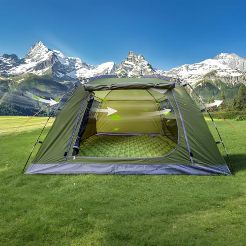 Carpa para mochileros Night Cat para camping: portátil para 1-2 persona, impermeable, fácil de montar y compacta para festivales al aire libre miniatura 3