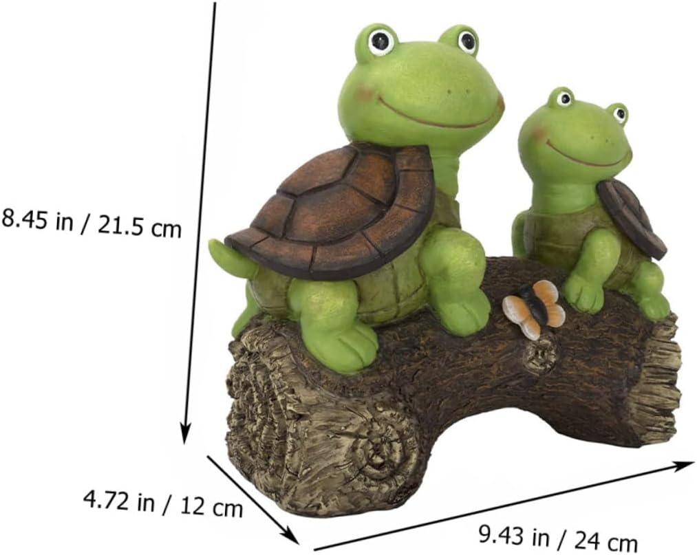 1pc Turtle Shape Decorative Light Resin Solar Lamp for Garden Outdoor Landscape Decoration Cute Led Tortoise Ornaments for Patio and Lawn