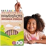 PASTELLI TRIANGOLARI JUMBO PER SVILUPPARE LA PRESA: ogni matita misura 15,24 cm di lunghezza e 0,6 cm di diametro, con un design ergonomico triangolare che facilita l’impugnatura per i bambini più grandi e in età prescolare.