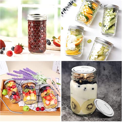 100-Count [Wide Mouth] Canning Lids For Ball, Kerr Jars - Split-Type Metal Mason Jar Lids For Canning - Food Grade Material, 100% Fit & Airtight For Regular Mouth Jars (86Mm Wide Mouth（100 Lids）) #TOP4