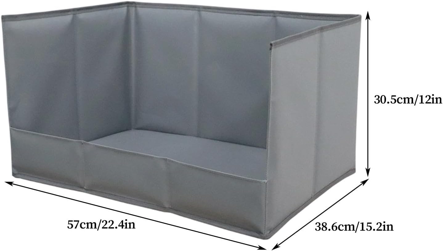 Dog Litter Box, Portable Folding Puppy Potty Tray, High Wall Waterproof Pet Toilet, Indoor Outdoor Dog Bathroom Tray, Balcony Porch Apartment Training Toilet