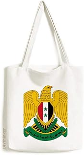 Bolsa de lona com emblema nacional da Ásia Ásia Bolsa de compras casual