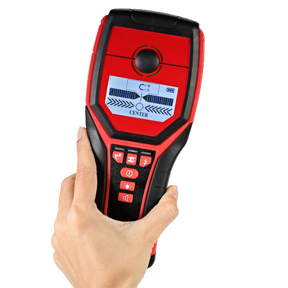 Detector de Metales, Cable de CA Detector de Cable Vivo Detector de Pared Digital Multifuncional Buscador de Montantes de Madera de Metal