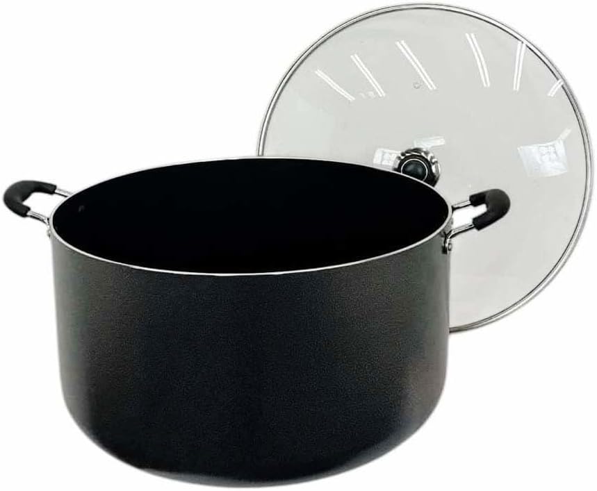 17-3/8" (44CM) Non-Stick Coating Cooking Pot 40QT Sauce Pan With Lid Cookware