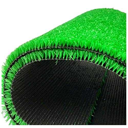 WJ Césped Alfombra Simulación Césped Artificial Césped Falso Césped Plástico Jardín de Infancia Balcón al Aire Libre Estera Verde (Monocromo) (Color : T 0.8cm, Size : 2 * 7m)