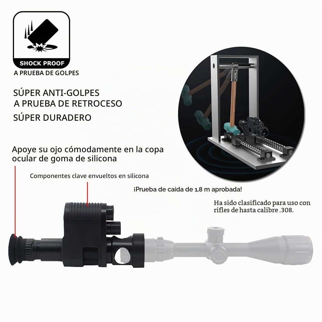 Mira telescópica infrarroja Monocular de visión Nocturna Digital, cámara de Video con Foto IR para una Oscuridad Completa, observación de Caza Nocturna al Aire Libre