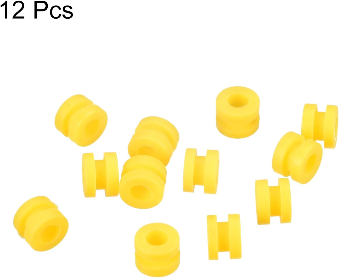 MECCANIXITY RC Anti Vibration Rubber Balls for RC F4 F7 Flight Controller M3x4.6mm Shock Absorption Balls (Yellow), Pack of 24