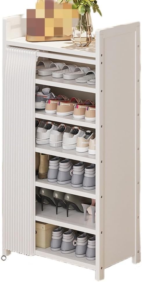 Farigrut シューズラック 折り畳み、省スペース、天然竹製 靴収納ラック、組立不要、収納便利 持ち運びやすい、靴収納 玄関 室