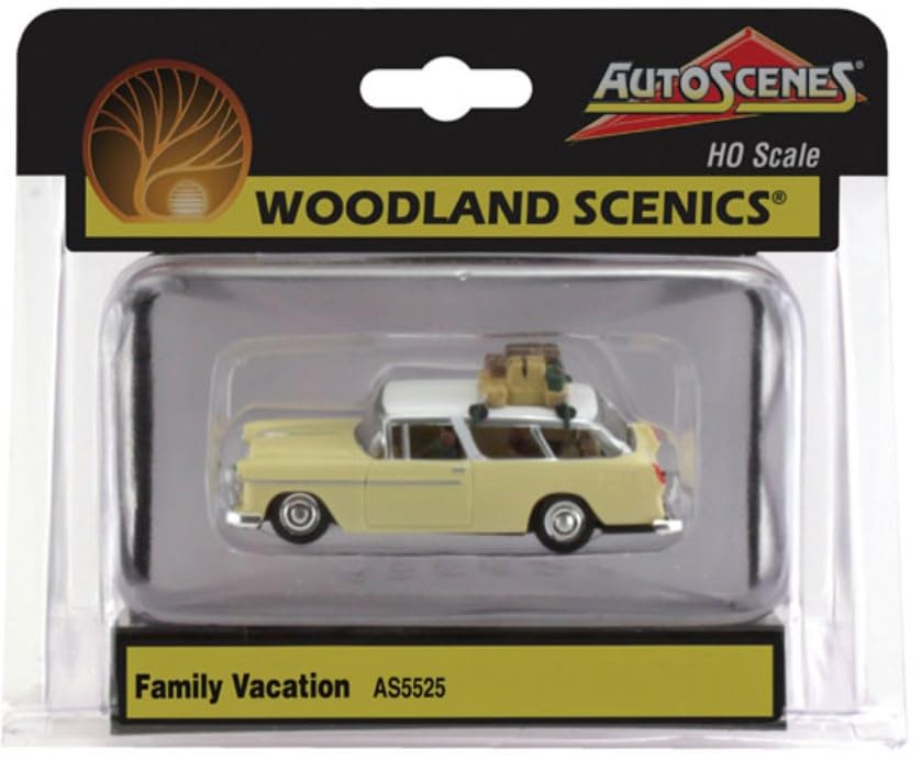 Woodland Scenics AS5525 Car Estate Family Holiday Luggage Track HO H0 1:87 Family Vacation