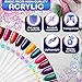 200 Pcs Nail Swatch Sticks – Color Swatches with Numbering Stickers and 4 Metal Rings – Easy to Paint On, Simple to Organize and Store for Professionals and Beginners | Compatible with Silk Nail Wrap