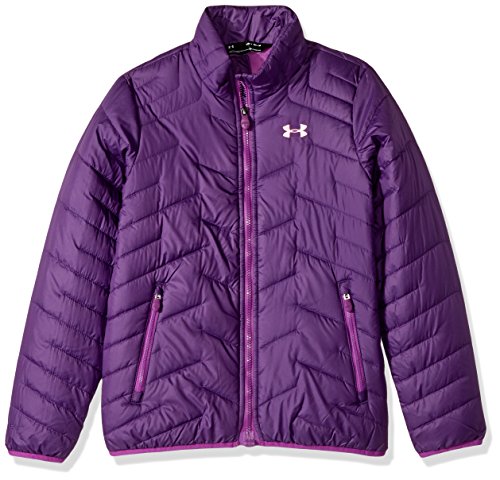 Under Armour Outerwear Youth Girls Cold Gear Reactor Jacket, Indulge/Pop Pink, Medium
