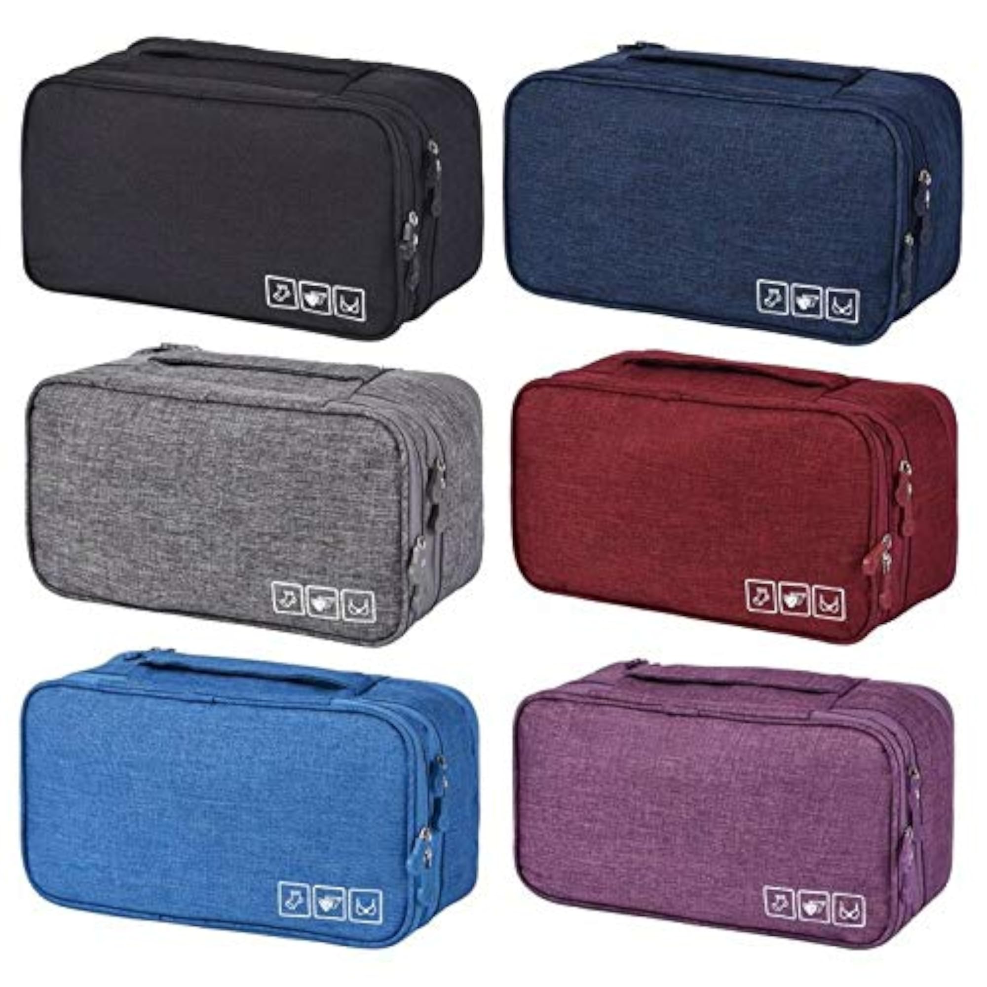 Double Layer Multi-Functional Travel Organizer Bag for Underwear & Cosmetics