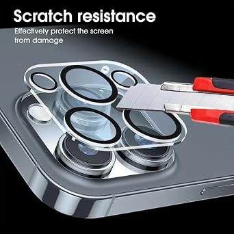 2pc Clear Back Camera Lens Anti-scratch Protector For iPhone 15 14 13 12 Pro Max (For iPhone 14 Pro Max)