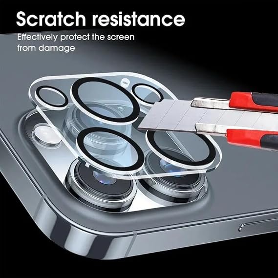 2pc Clear Back Camera Lens Anti-scratch Protector For iPhone 15 14 13 12 Pro Max (For iPhone 14 Pro Max)