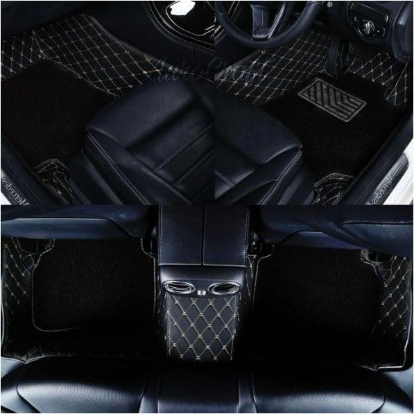 Image of 7D Car Foot Mat for Renault Duster Techno 2026 | Black Beige