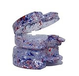 Dental Orthodontic Retainer Box - Color: USA - Red, White and Blue (Pack of 2pcs)