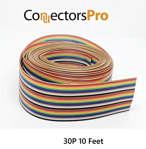 Câble ruban plat IDC 30P PCAccessories de 3m pour connecteur 2.54mm