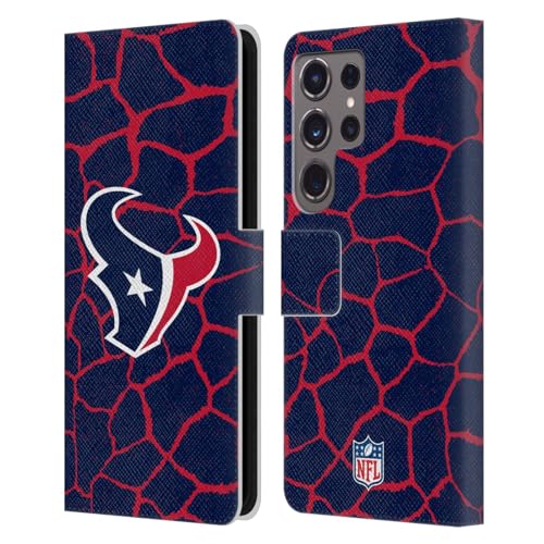 Carcasa Cuero Samsung Galaxy S24 Ultra 5G Head Case Designs NFL Houston Texans