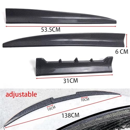 Aileron de coffre arrière Model-B Black pour BMW E92 E60 E90 G20 F30 - 5