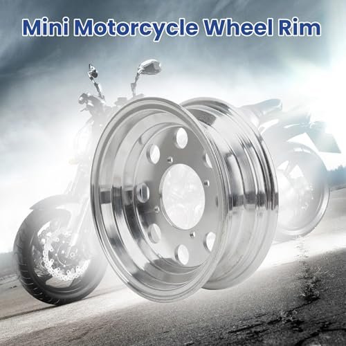 Aluminum Alloy Front Wheel Rim and Hub for Mini Motorcycle, Suitable for Monkey Z50 with 10 inch Wheels