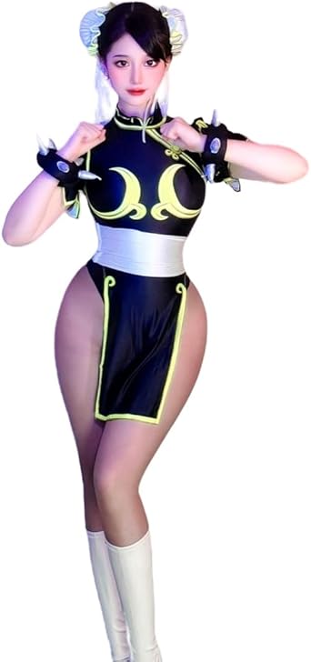 Amazon.co.jp: [WEmak] 春麗風 コスチューム 髪飾り セット Chun-Li