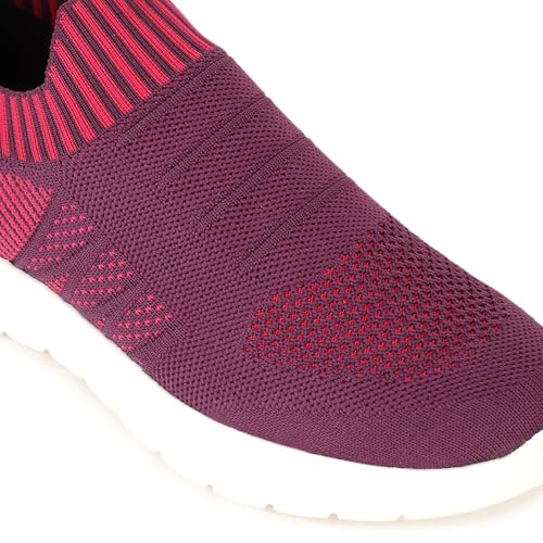Image of Marc Loire Women's Lightweight Athleisure Knitted Active Wear Slip-On Sneaker Shoes for Sports, Athletics and Walking