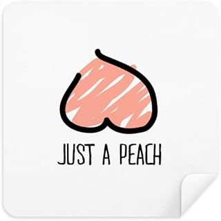 Just Peach - Gafas de dibujo divertidas rosas para limpiar la pantalla del teléfono, gamuza limpiadora, 2 unidades