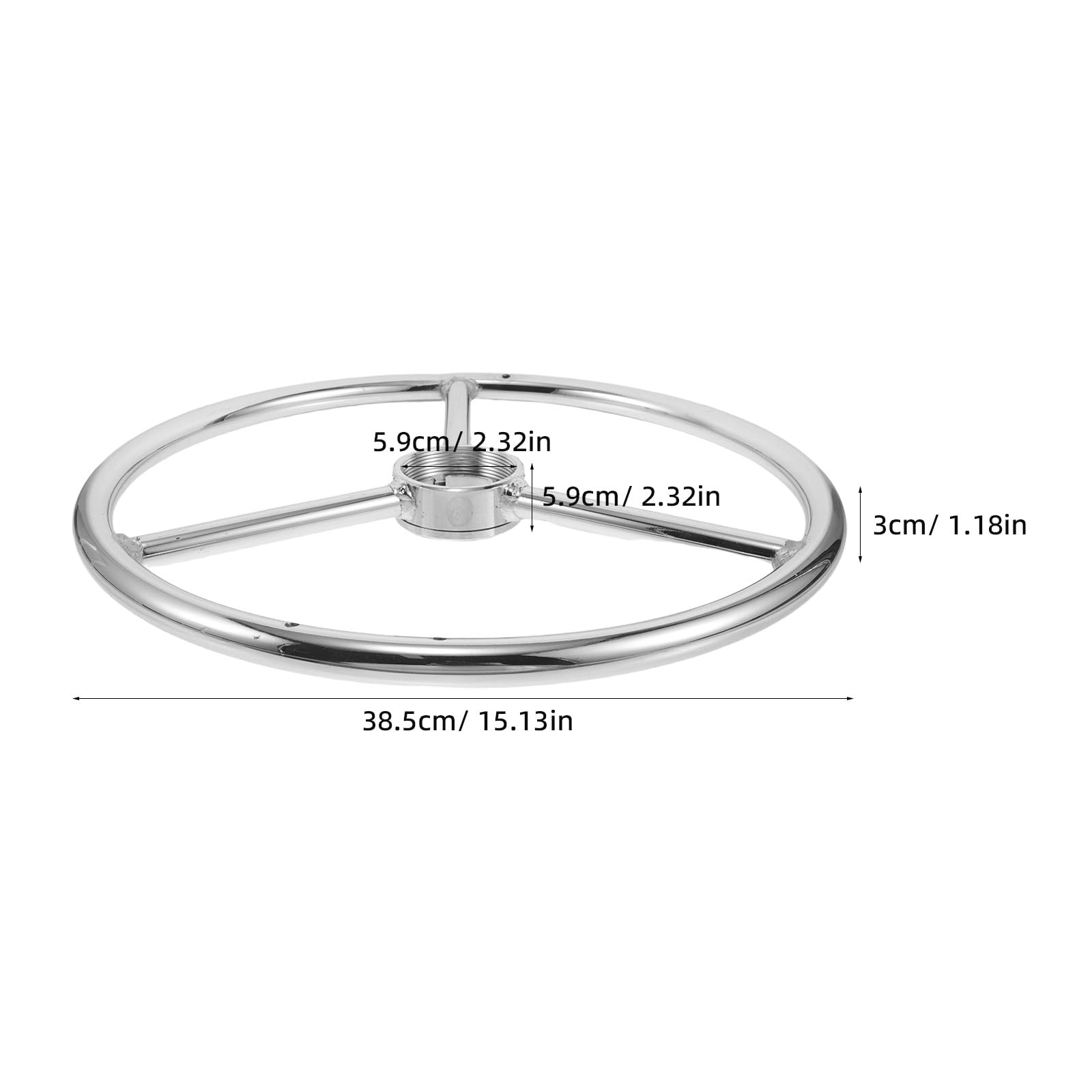 Anello poggiapiedi per sedie da ufficio - Pezzo di ricambio per piedino di sgabello da bar - Anello poggiapiedi universale per sedia da ufficio - Attacco per base circolare per sgabello da