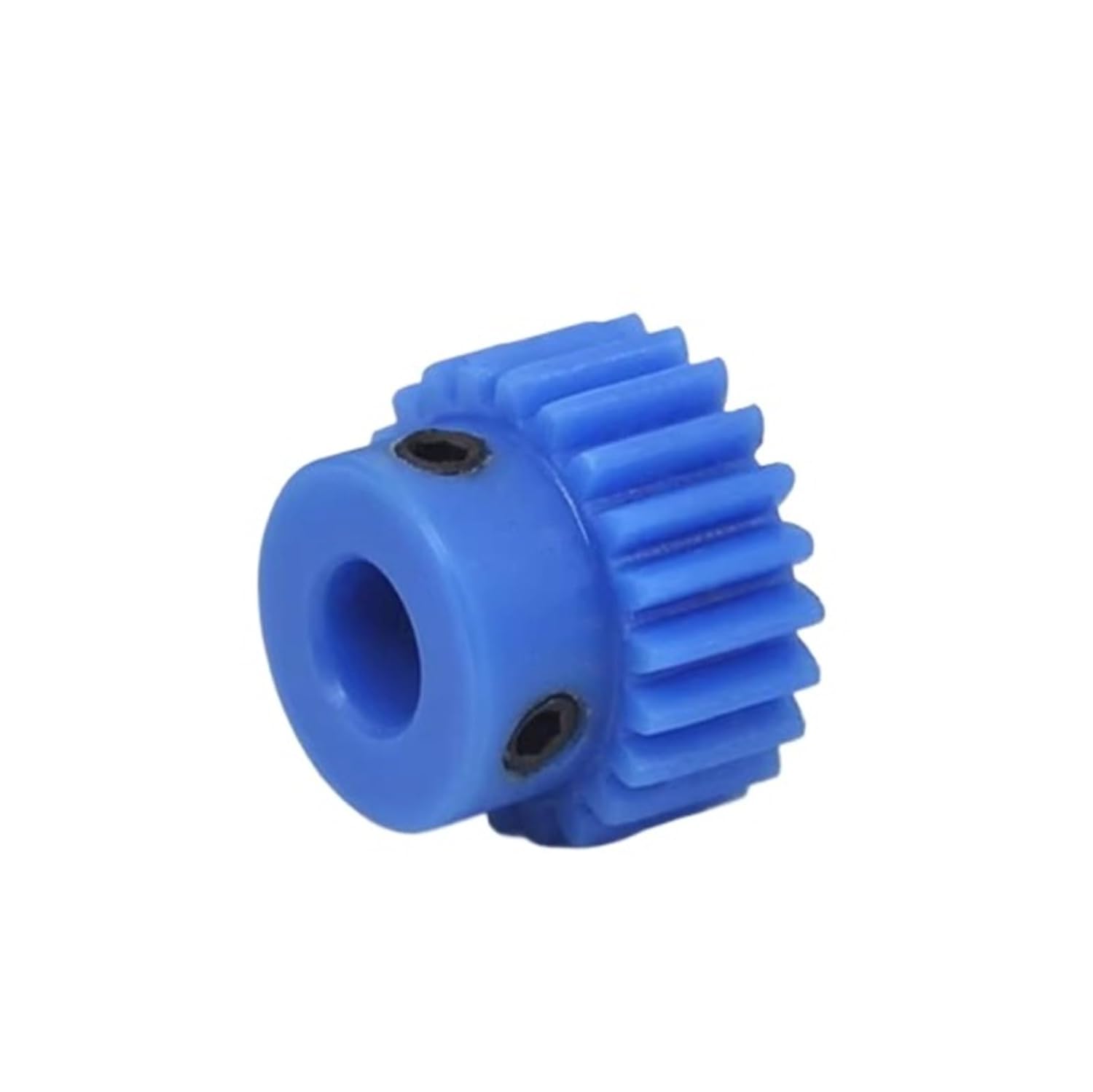 Blue Nylon Gear/1 Module Finished Hole Convex step/1M15-36T Number of Teeth Plastic Transmission spur Gear 1 Module 15 Teeth 1 Module 17 Teeth 1 Module 19 Teeth(1 Mold 15 Perforations 4)