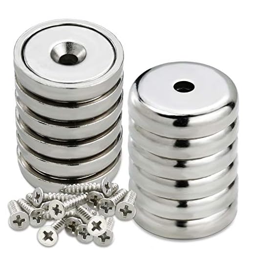 LOVIMAG Cup Magnets, Industrial Strength Round Base Magnets, 60 lbs Holding Force, Pack of 12