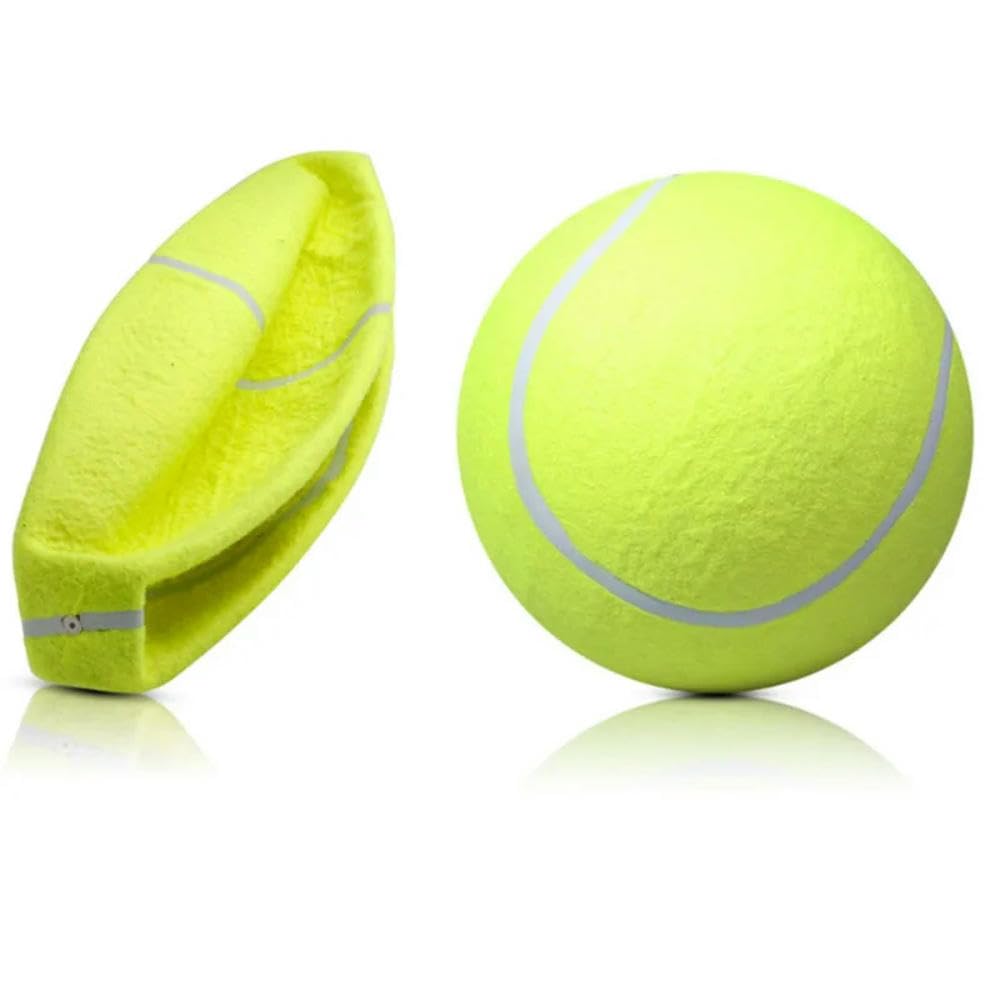 Zabawki dla psów 24 cm gigantyczna piłka tenisowa psa zabawka do żucia interaktywna dmuchana na zewnątrz 1 szt(1PCS)