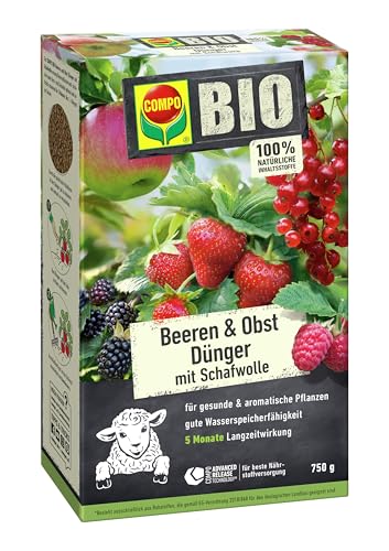 Compo Bio Beeren Langzeit-Dünger mit Schafwolle 750g