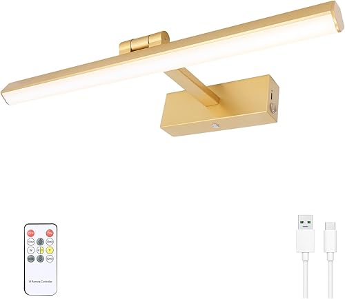 Luz de imagen a pilas, luz de pintura inalámbrica con control remoto y temporizador, iluminación artística recargable, lámpara de visualización