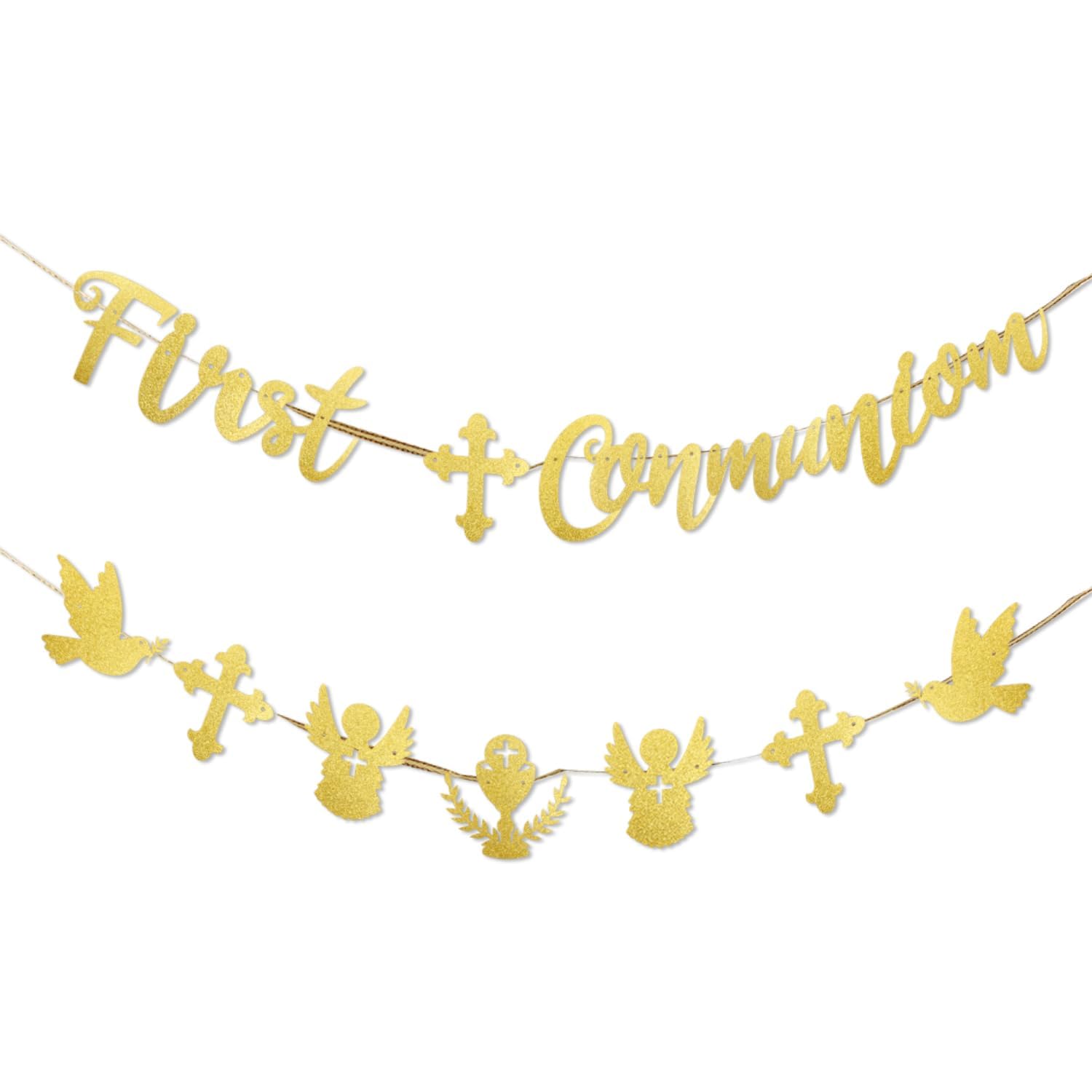 Luckious 2 Pcs First Holy Communion, Confirmation, Christening Decorations