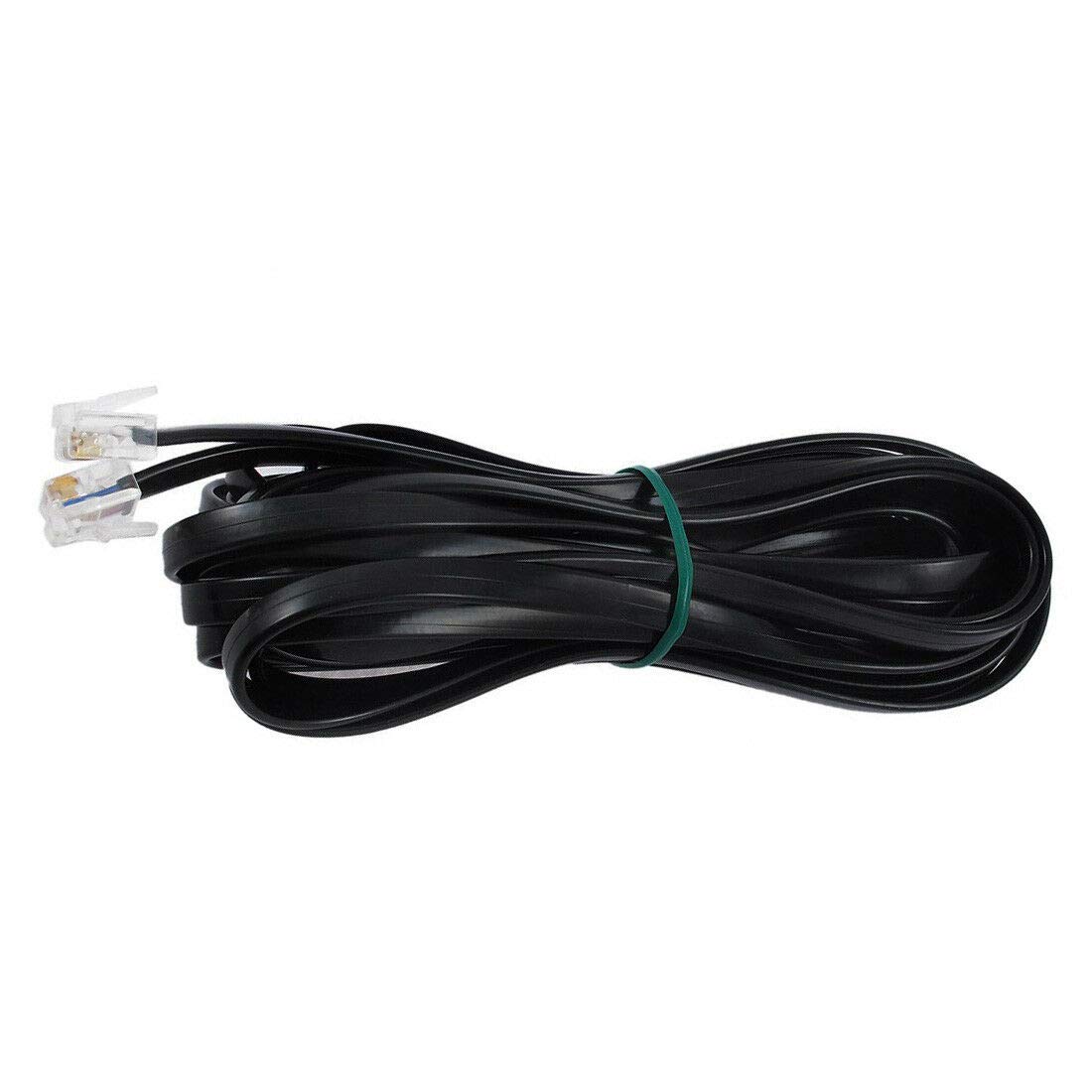3NH® 6P6C RJ11 Telephone Extension Fax Modem Cable Line 5M Length Black C1Y4