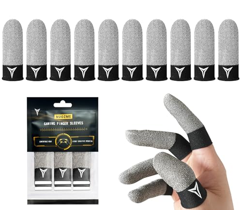 2025 Upgrade: Longer Size for 5 Fingers,Visible Pure Silver & Carbon Fiber Professional Finger...