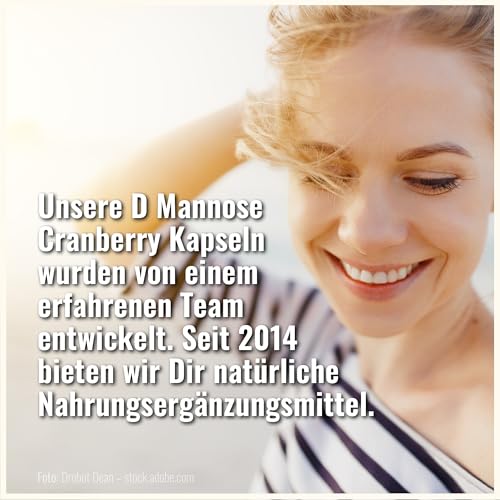 D-Mannose Cranberry Kapseln hochdosiert - 200 Stück 500 mg pro Tagesdosis – Ansicht 6