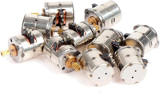 10Pcs/Pack Mini 2-Phase 4-Wire Stepper Motor Miniature Stepper with Gear Small Tiny Mini Motor Toy Engine DIY