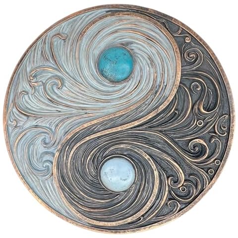 Top Brass Yin and Yang Wall Sculpture Cover