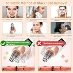 2026 Pore Vacuum, USB Rechargeable Blackhead Remover Vacuum,3 Levels Adjustable Pore Vacuum Blackhead Remover, with 5 Suction Power,6 Probes,Face Vacuum Pore Cleanser for Women & Men-White - Image 4