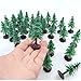 FAZHBARY 30 PCS Miniature Trees Miniature Christmas Tree Figurines for Crafts Plastic Trees Scenery Landscape Model Pine Tree Diorama Trees