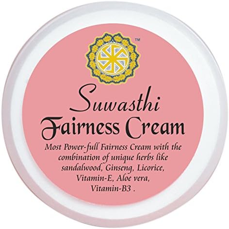 SUWASTHI FAIRNESS MULTI-PROTECTION SKIN WHITENING RADIANT CREAM (1.75 OZ) WITH SECRETLY BLEND OF MIRACLE HERBS AMERICAN GINSENG HERB+ AUSTRALIAN SANDALWOOD+ LICORICE+ALOEVERA+GREEN TEA+VITAMIN E & B3