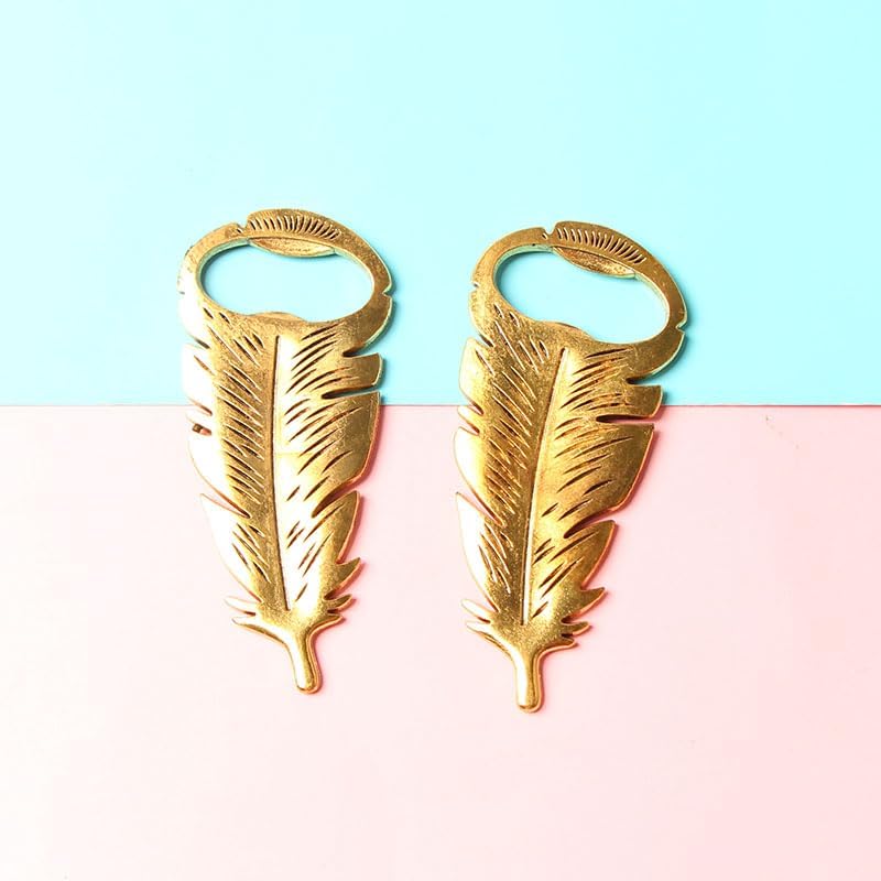 Miniatura 7 de Acxico Abrebotellas de cerveza vintage de 3 piezas con diseño de vaquero y plumas, material de aleación, adecuado para bodas, cumpleaños, Navidad,