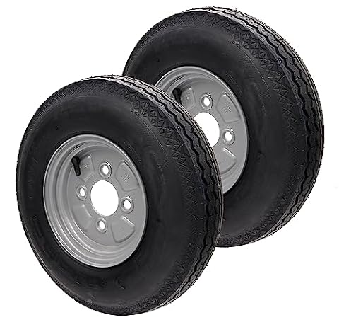 trailer parts4u Przyczepa Deli koło zapasowe 4.00-8 4.80-8 4PR 62M do Stema DDR kompletny zestaw z dużym otworem środkowym lub pojedynczo 8 cali