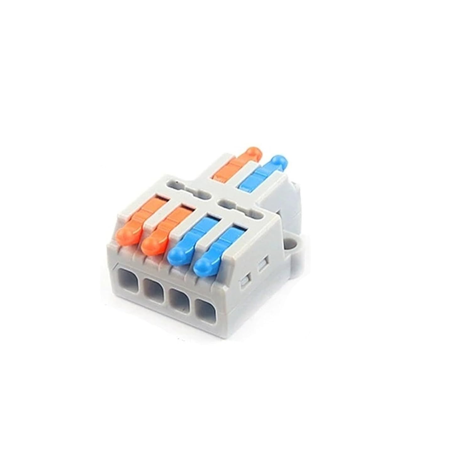Universal Compact Wiring Splicing Conector 10PCS 3 in 9 Out Connector Wiring Terminal Quick P+C+T Lamp Wire Connector Parallel Wire Junction Box One in Multiple Out Splitter(D2-4)