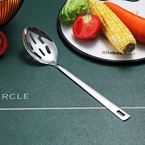 Image of Berglander Stainless Steel Slotted and Basting Spoon, Heat Resistant, Non-Stick, Dishwasher Safe, Easy to Clean