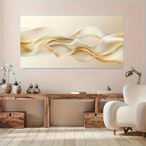 GOSRD Modern Prints Abstract Jinbo Canvas Art Wall, Living Room Office Decor(30x60cm)
