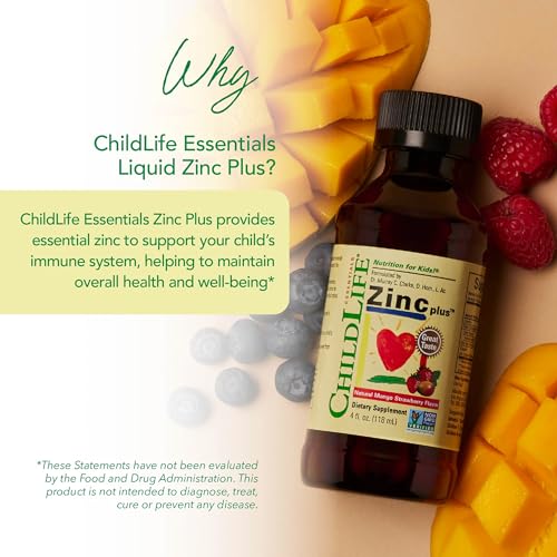 image for CHILDLIFE ESSENTIALS Liquid Zinc Plus for Kids & Toddler - Liquid Supp