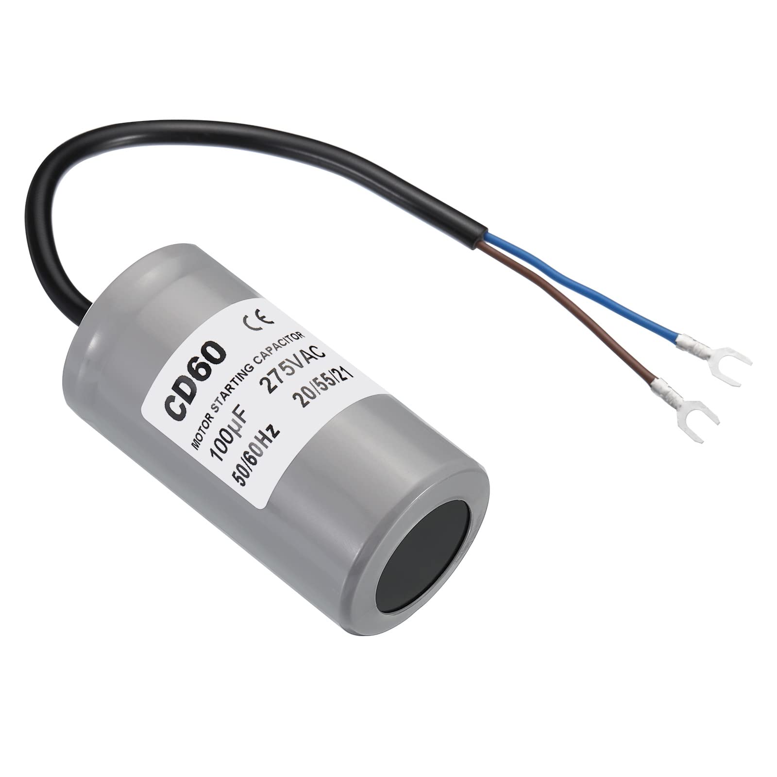 CENPEK Condensateur De Démarrage CD60 75µF - Rond 50x100mm Pour Moteur électrique Et Machine à Laver